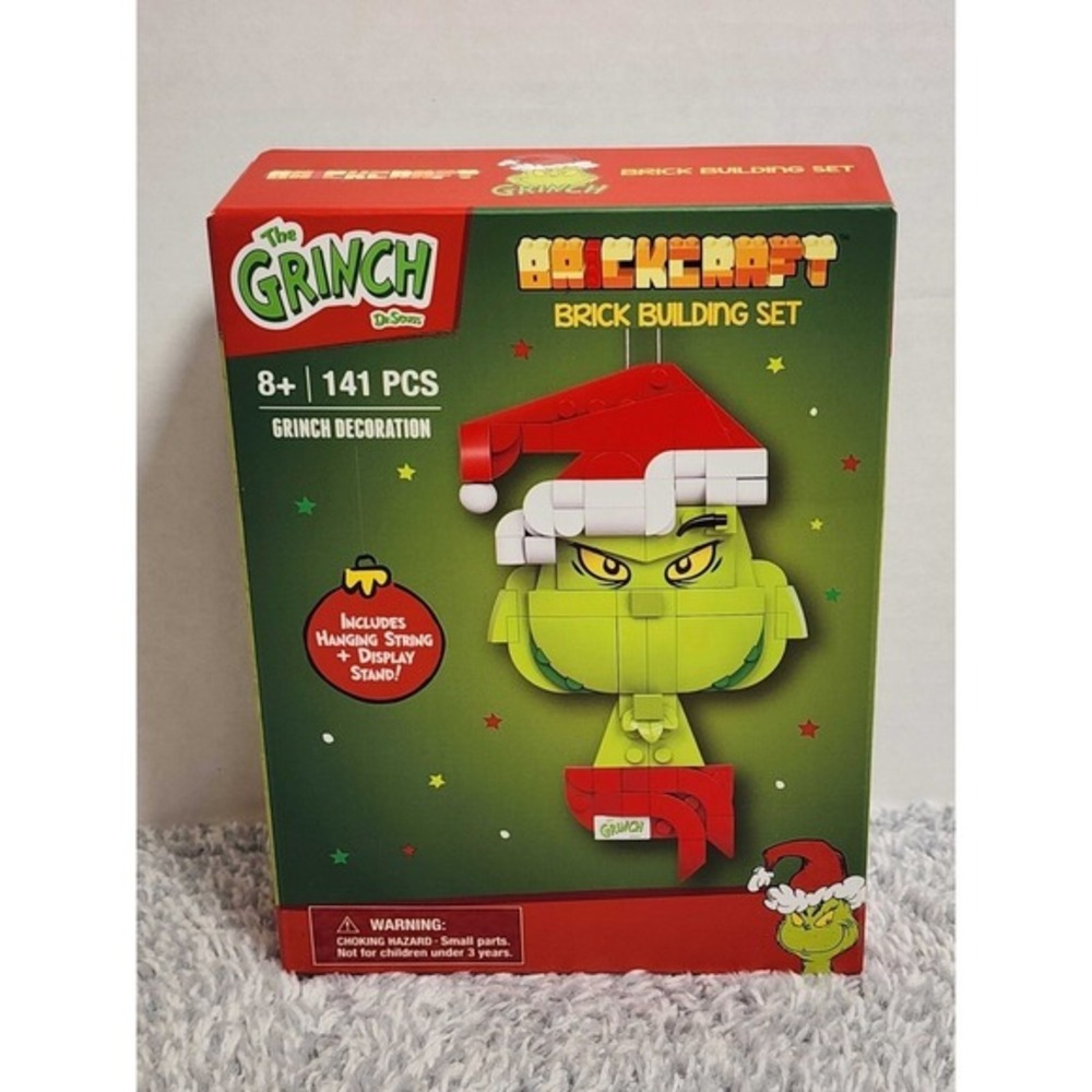 The Grinch BrickCraft Brick Building Set 141 Pieces Christmas Xmas Decor NEW NIB